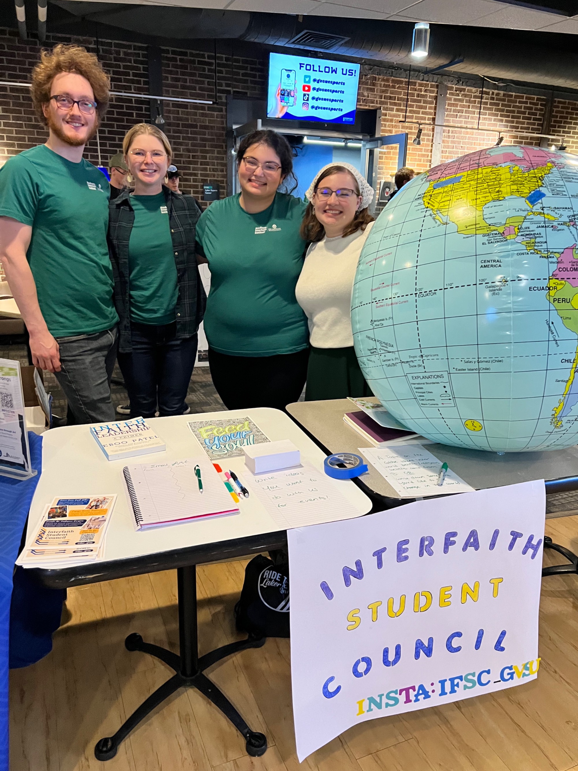 The four board members of the Interfaith Student Council